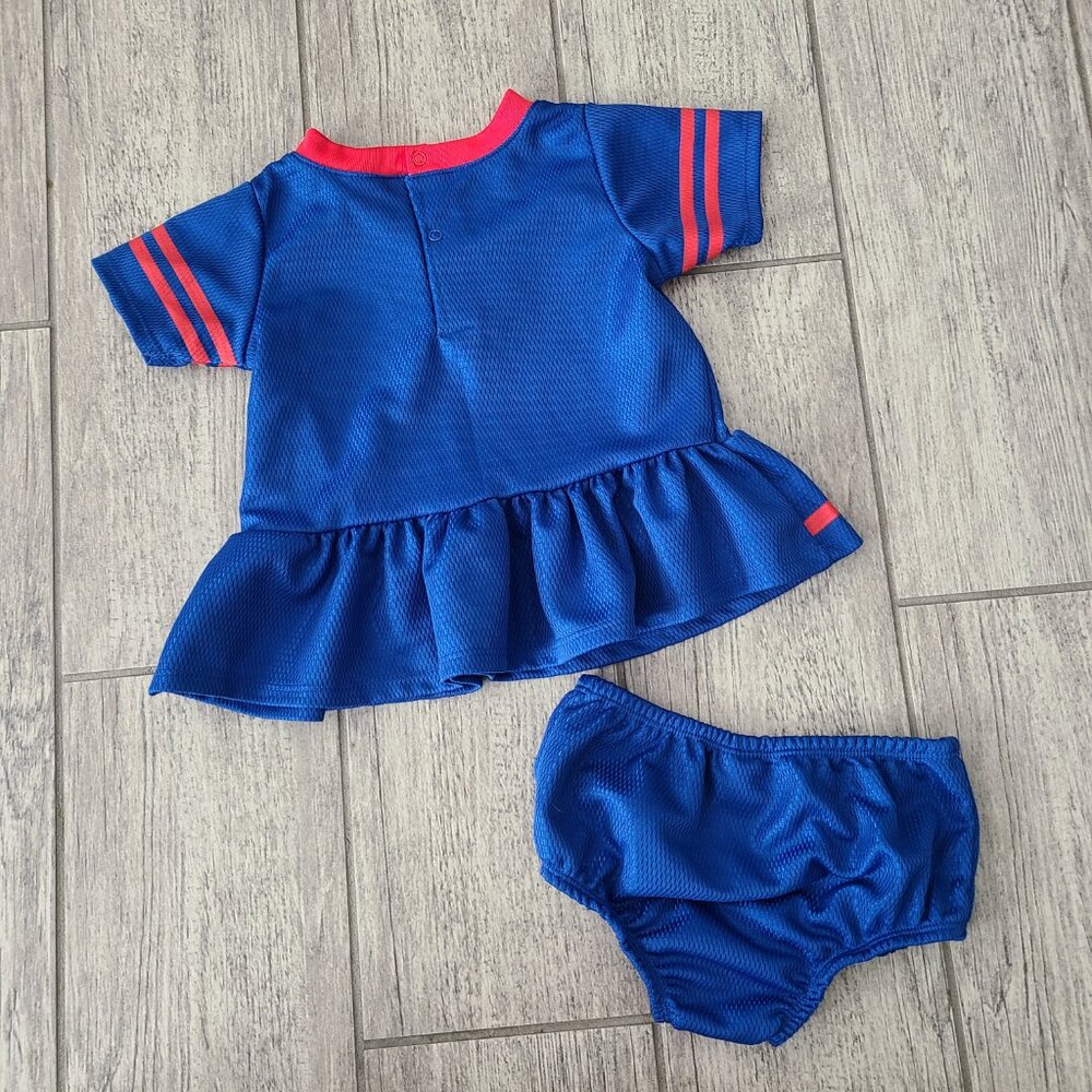 NFL Team Apparel Gerber baby Buffalo Bills blue and red dress tunic size 3-6M - Picture 4 of 5
